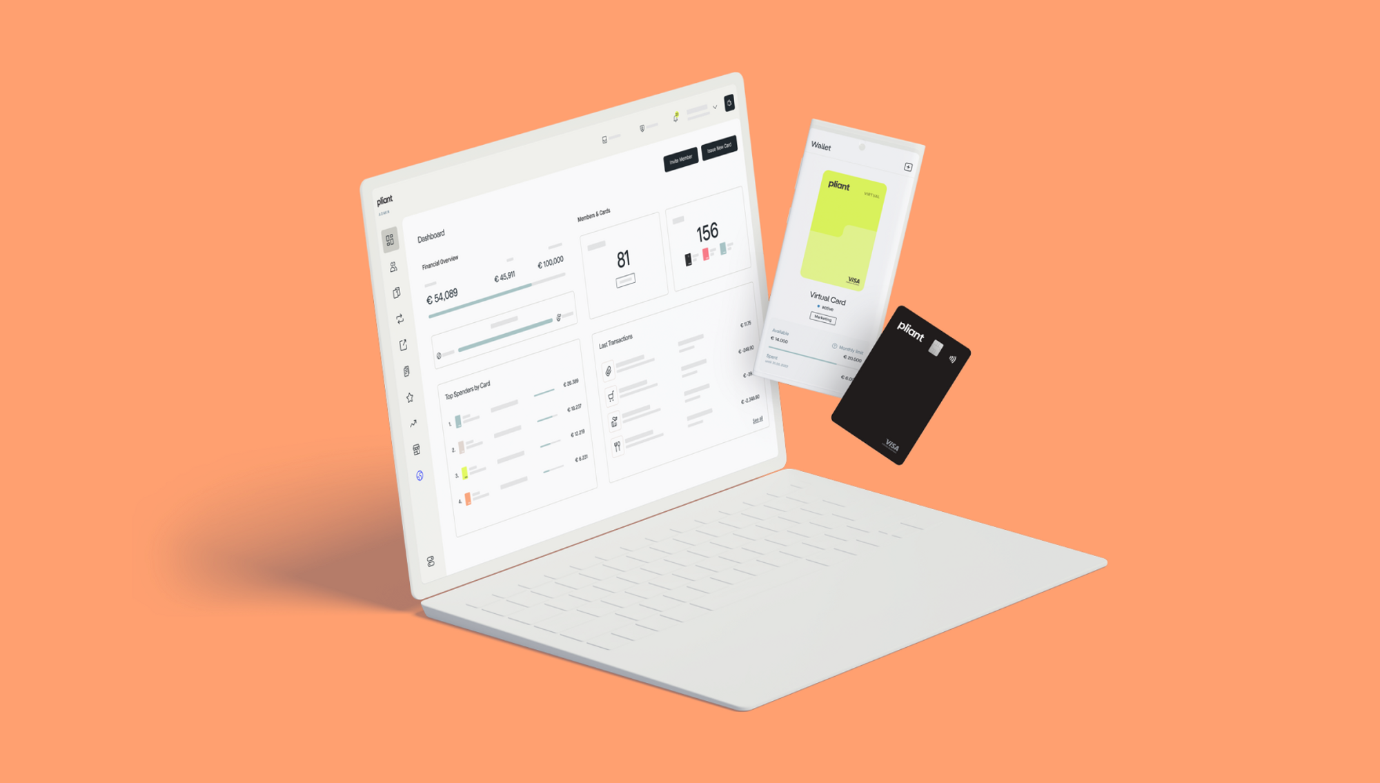 Pliant virtual credit cards for software resellers